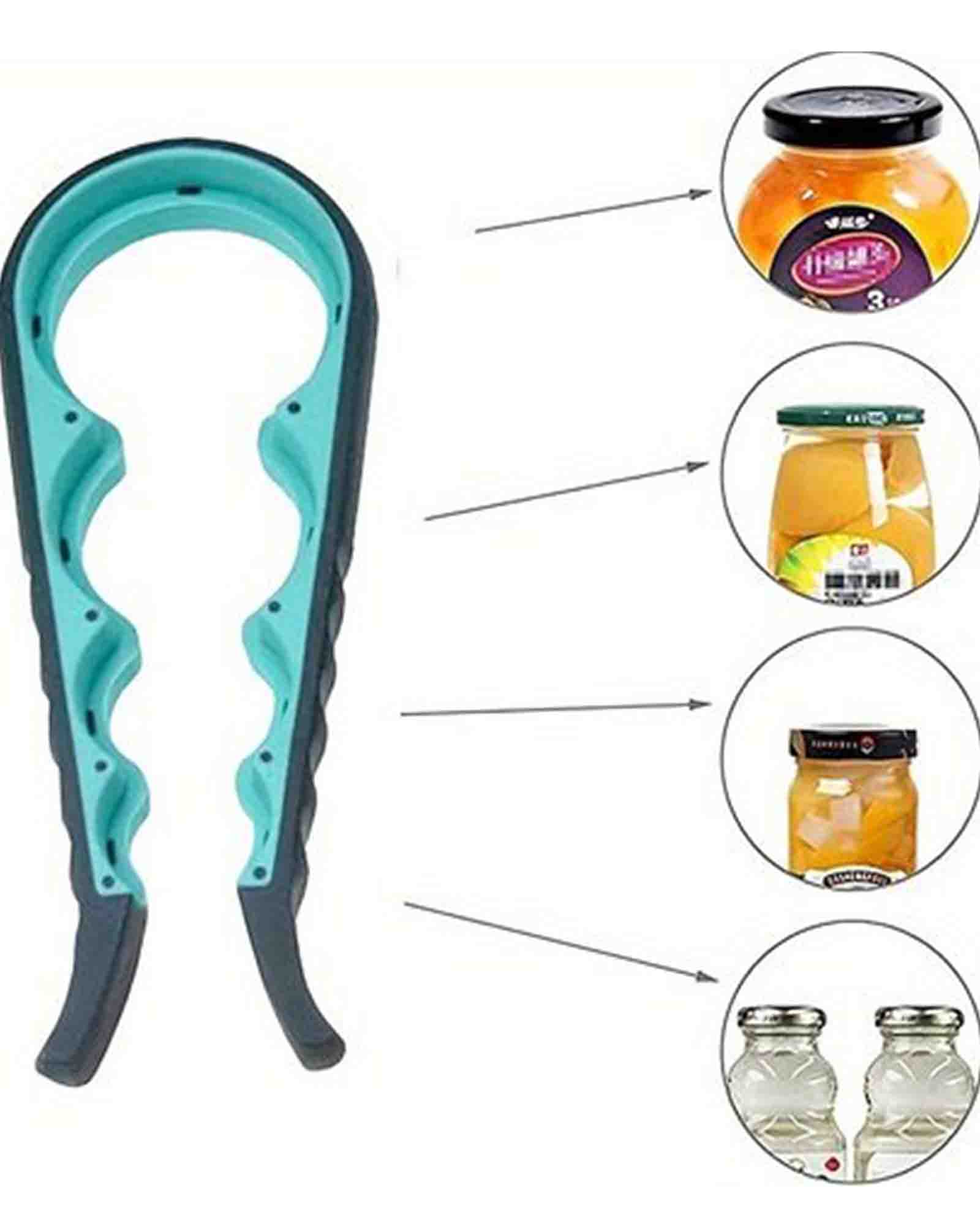 Multi-functional plastic bottle opener