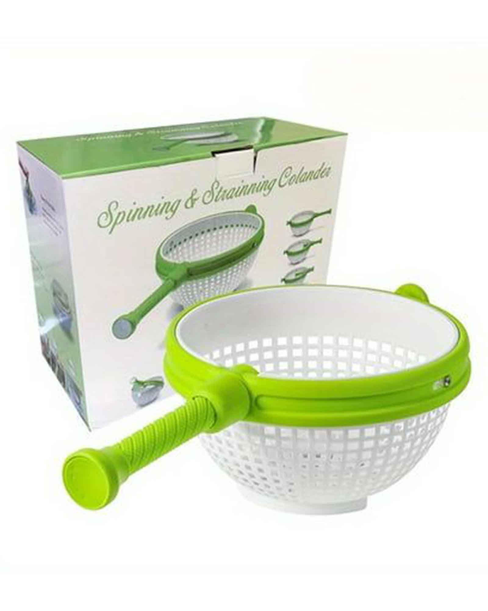 360-Degree Rotary Elite Salad Spinner, 5L, Vegetable Cleaner, Removes Excess Water and Pesticides