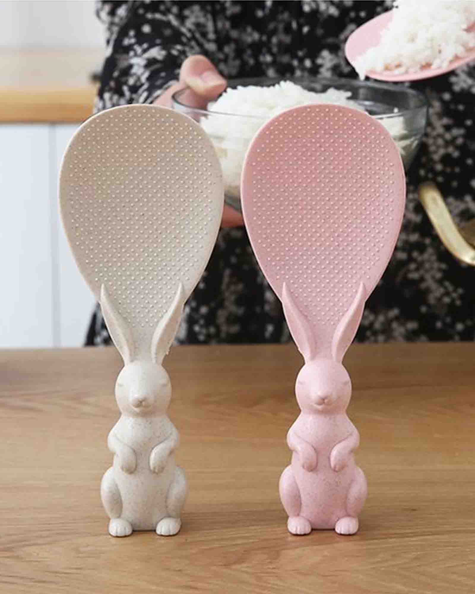 Kitchen Home Rabbit Rice Spoon - set of 2