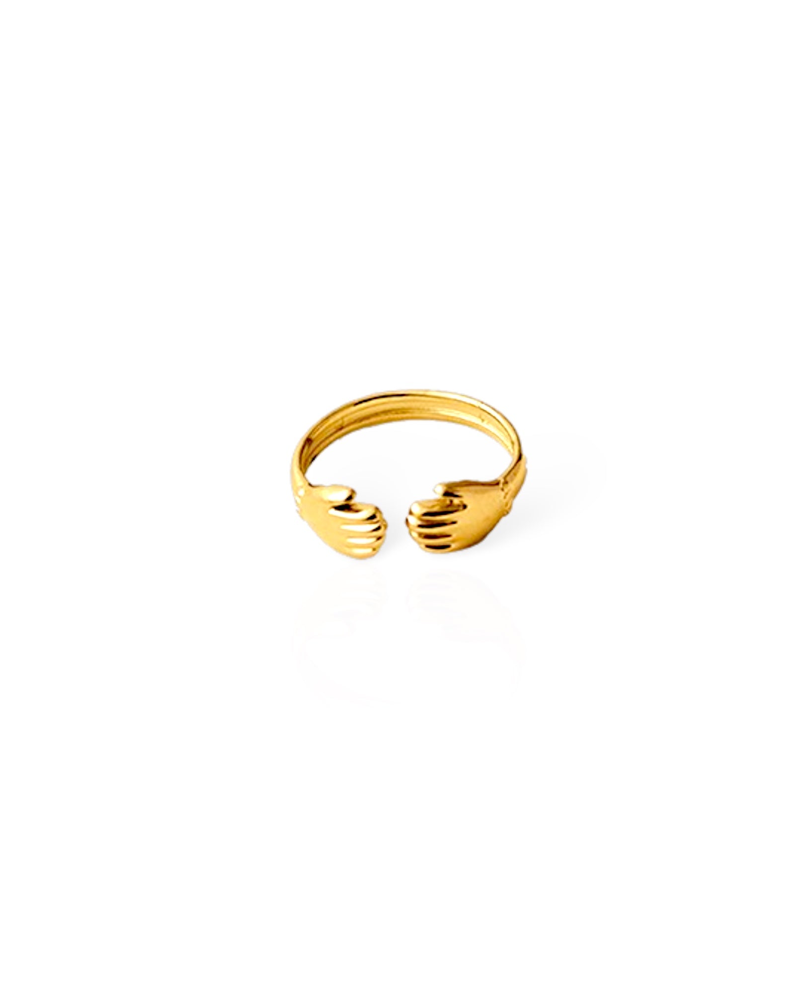 Loving Hands 18K Gold Plated ring