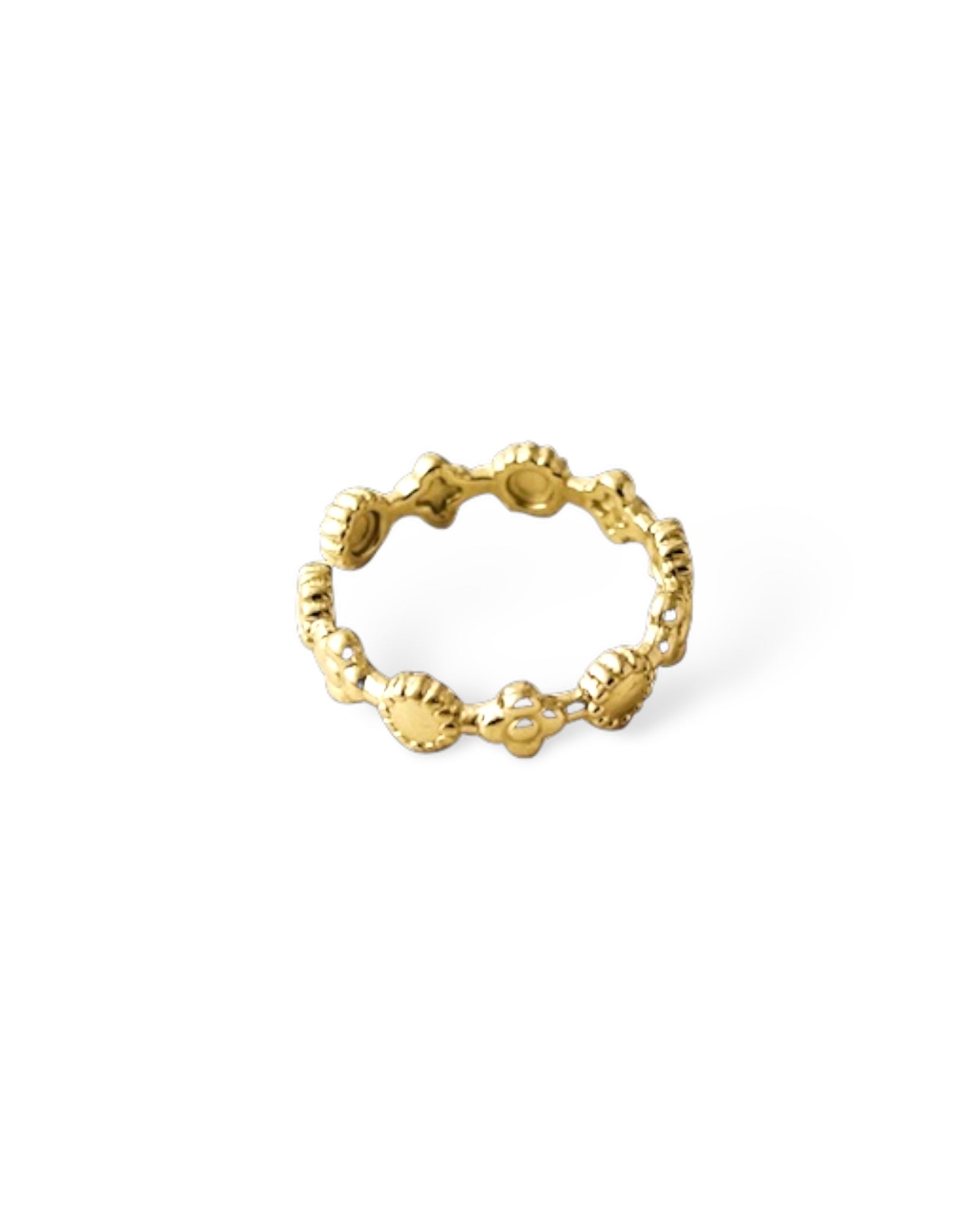 Flower Band 18K Gold Plated ring