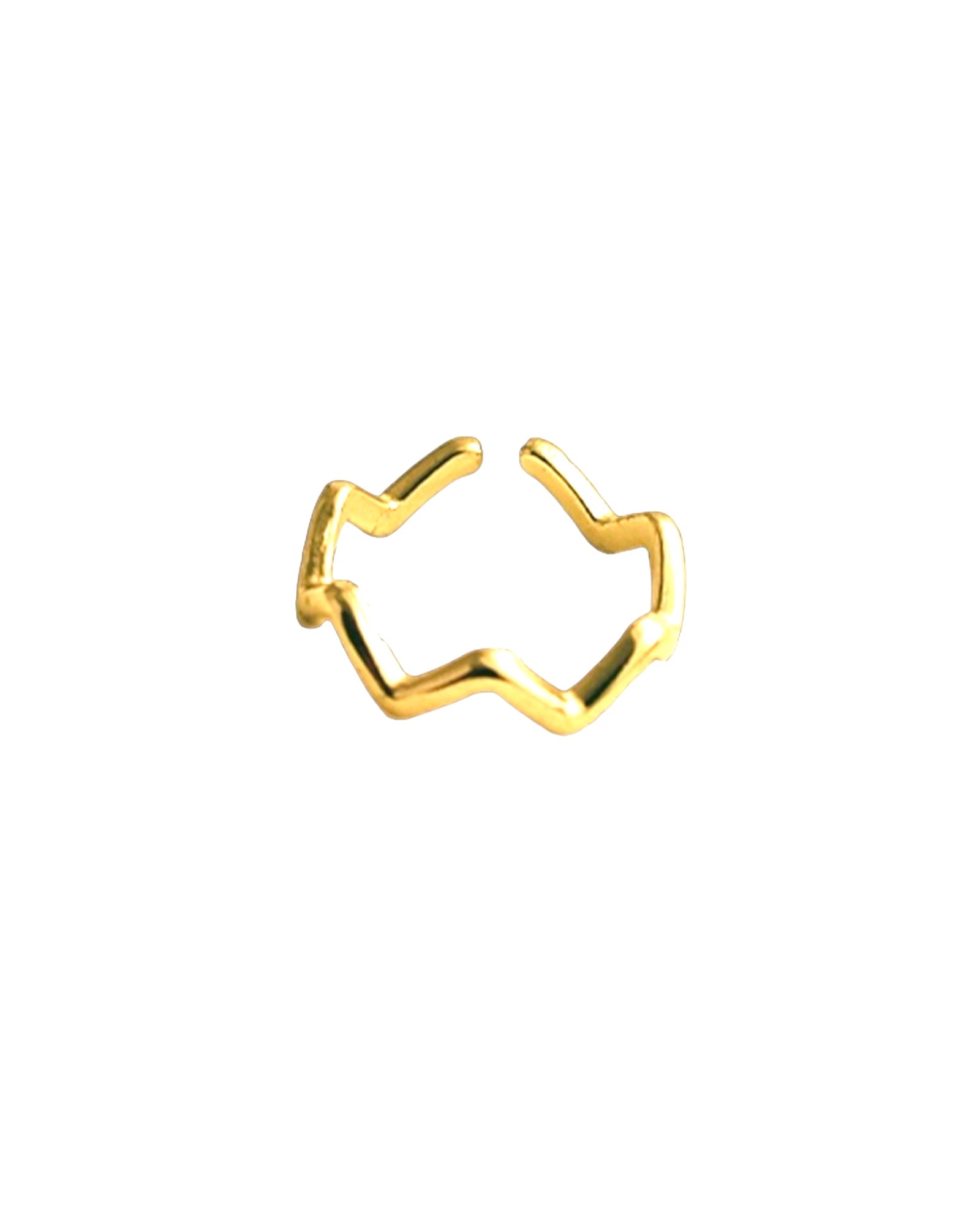 Crowing glory 18K Gold Plated V ring